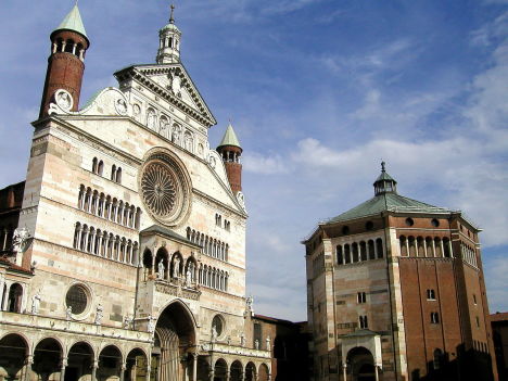 Cathedral and Baptistery of Cremona, Lombardy, Italy