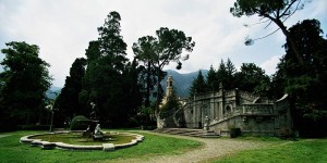 The public gardens of Tremezzo, Lake Como, Lombardy, Italy