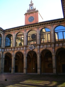 Palazzo dell Archiginnasio, Bologna, Emilia-Romagna, Italy