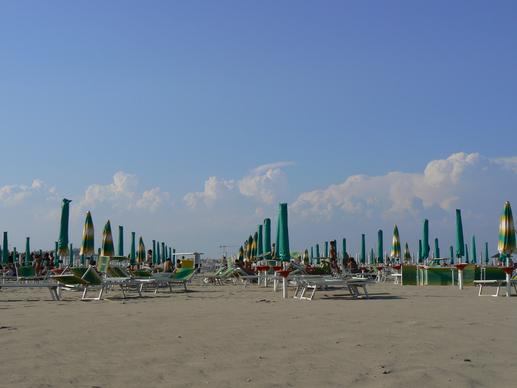 Beach in Ravenna, Emilia-Romagna, Italy