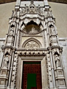 Gothic portal, Church of San Francesco alle Scale, Ancona, Italy