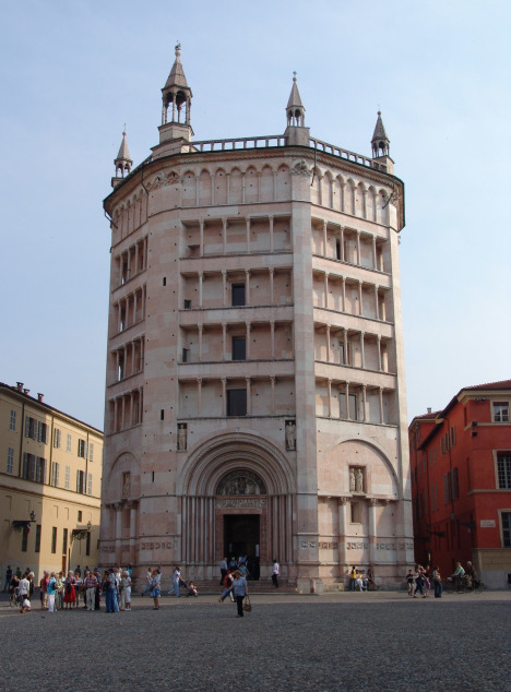 Baptisterium in Parma, Italy