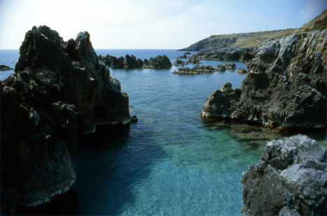 Coastline in Scalea, Calabria, Italy
