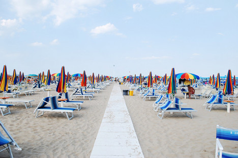 Rimini beach, Italy