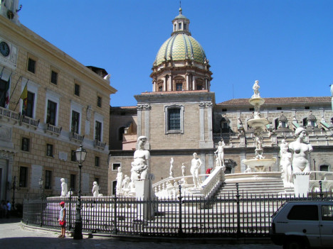 Piazza Pretoria, Palermo, Sicily, Italy