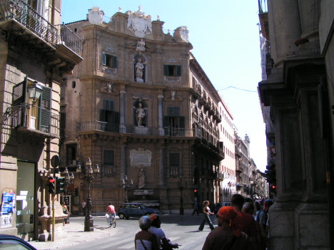 Piazza Vigliena - Quattro Canti, Palermo, Sicily, Italy