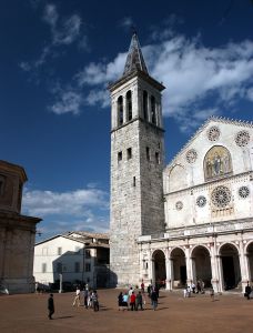 The cathedral of Santa Maria dell'Assunta in Spoleto, Umbria, Italy