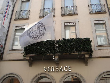 Versace boutique, Milan, Lombardy, Italy