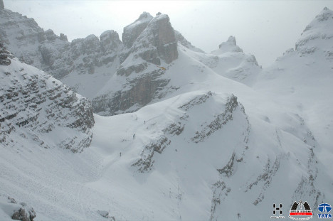 Ski mountaineering at Madonna di Campiglio, Italy