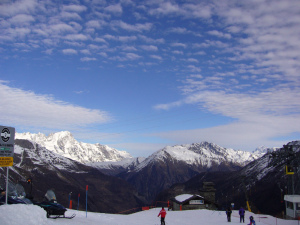 La Thuile ski area, Aosta Valley, Italy