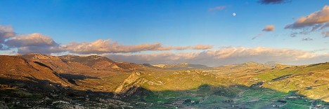 Panorama of Monti Sicani, Sicily, Italy