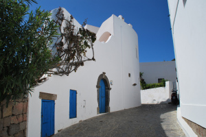 Typical houses on Panarea, Aeolian Islands, Sicily, Italy