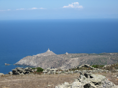 Lighthouse on Asinara island, Sardinia, Italy