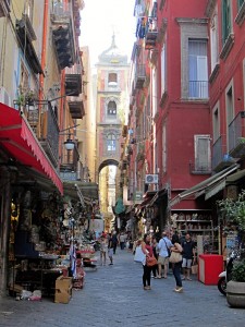 Via San Gregorio Armeno (Christmas Alley), Naples, Campania, Italy