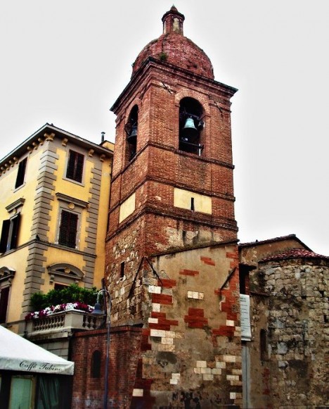 Bell Tower of the Church of San Pietro, Grosseto, Tuscany, Italy