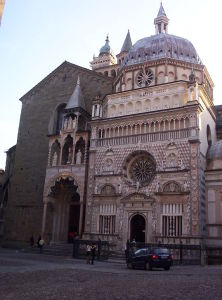 Capella Coleoni and the church of Santa Maria Maggiore, Bergamo Alta, Lombardia, Italy