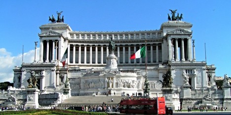 Monument to Vittorio Emanuele II, Piazza Venezia, Rome, Lazio, Italy