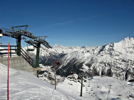 La Thuile ski resort, Aosta Valley, Italy