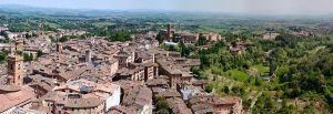 View of Siena from Campanile del Mangia, Tuscany, Italy
