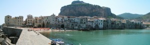 Panorama of Cefalu, Sicily, Italy