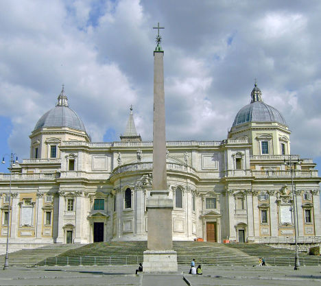 Esquiline obelisk at Piazza dell'Esquilino, Rome, Italy