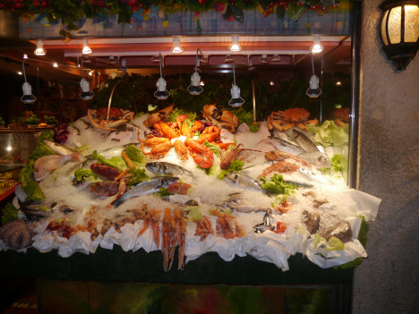 Seafood restaurant in Venice, Veneto, Italy