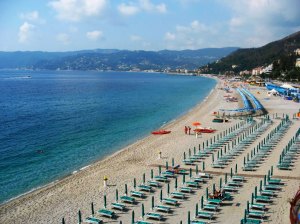 Bergeggi beach, Liguria, Italy