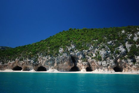 Caves at Cala Luna, Sardinia, Italy