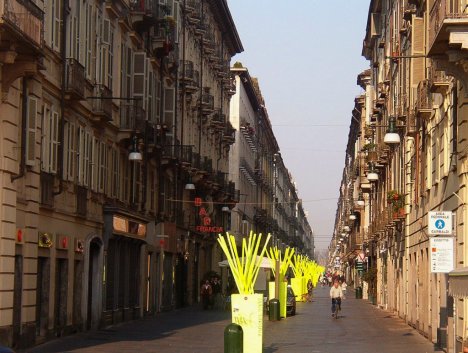 Via Garibaldi, Turin, Piedmont, Italy
