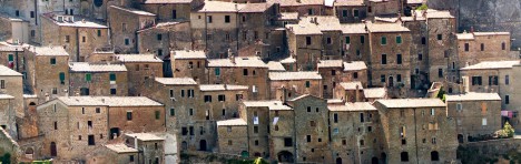 Magic village of Sorano, Tuscany, Italy