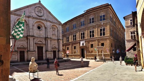 Piazza Pio II, Pienza, Tuscany, Italy