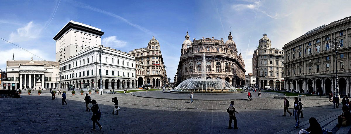 Piazza di Ferrari, Genoa, Liguria, Italy