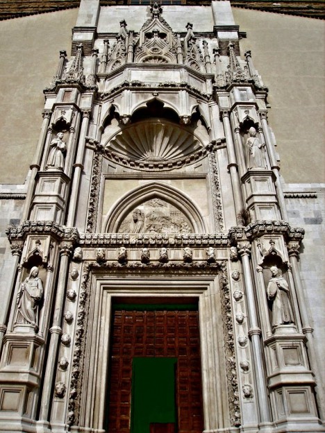 Gothic portal, Church of San Francesco alle Scale, Ancona, Italy