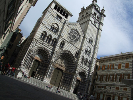 Genoa Cathedral, Liguria, Italy