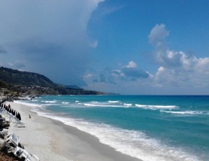 Beach in Parghelia, Calabria, Italy