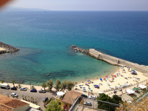 Sea and beach at Pizzo, Calabria, Italy