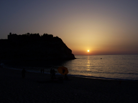 Sunset in Tropea, Calabria, Italy