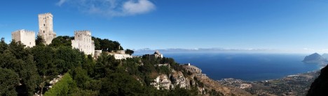 Panorama from Erice, Sicily, Italy
