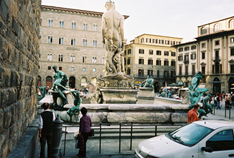 Statue of Neptune in Piazza della Signoria, Florence, Tuscany, Italy