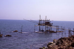 An ancient Trabocco, Italy
