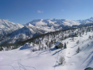 Cesana ski resort, Italy