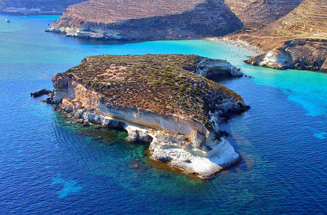 Conigli islet, Lampedusa, Pelagie Islands, Sicily, Italy
