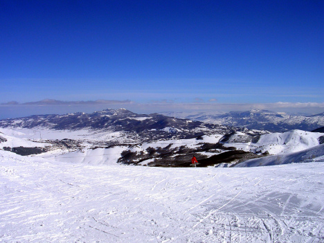 Monte Pratello, Abruzzo skiing, Italy