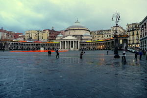 Piazza del Plebiscito, Naples, Campania, Italy