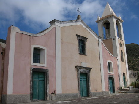 Santo Stefano Church in Valdichiesa, Filicudi, Sicily, Italy