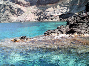 Crystal clear sea around Pantelleria island, Sicily, Italy