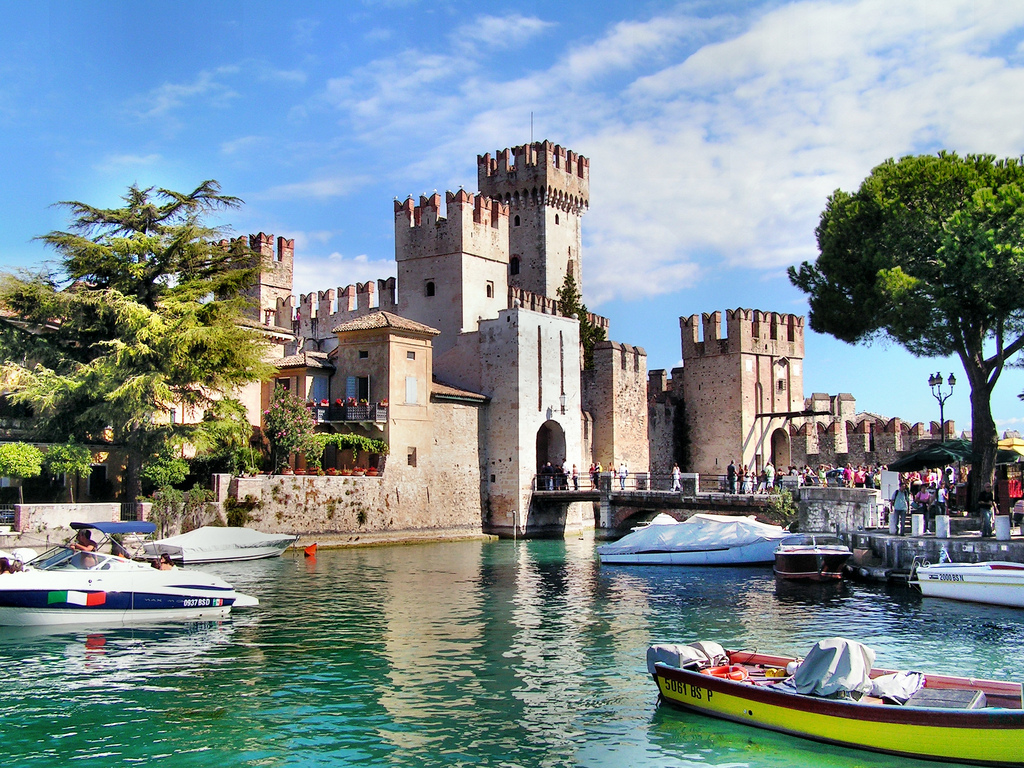 Sirmione Castle, Lake Garda, Lombardy, Italy