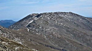 The summit of Punta La Marmora, seen from Bruncu Spina, Sardinia, Italy