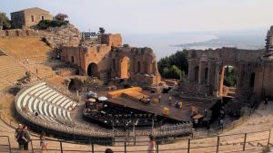 Ancient theatre of Taormina, Sicily, Italy
