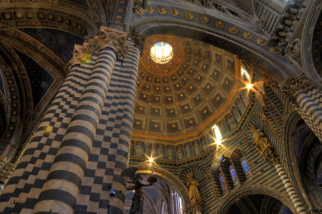 Inside of Siena Cathedral, Tuscany, Italy